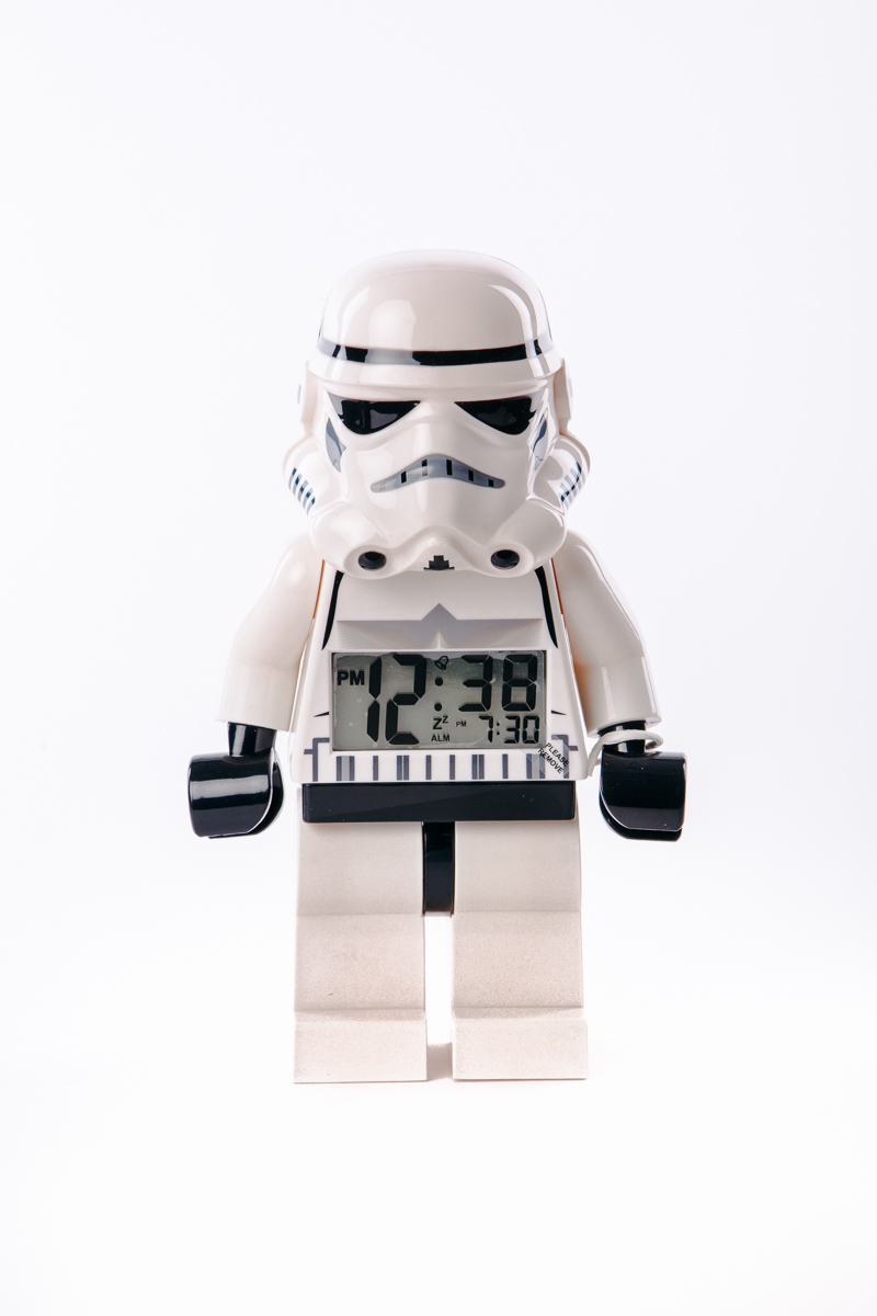Bonus Vulkaan wiel Lego alarmclock Star Wars Stormtrooper ⋆ Vintage Room